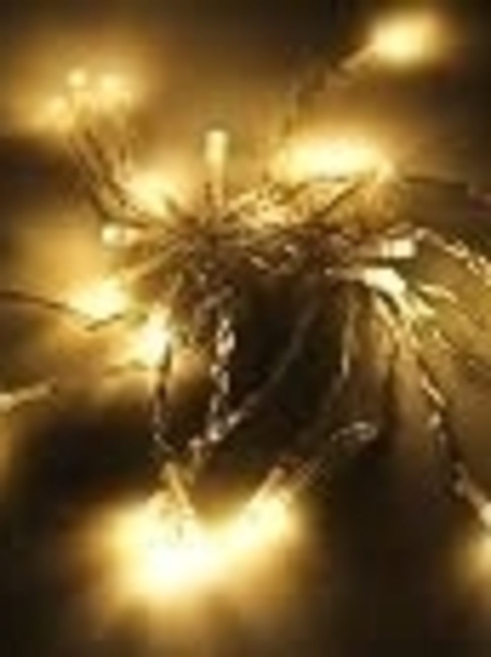 Warm White 30 LED TWINKLE Holiday String Lights BATTERY X8